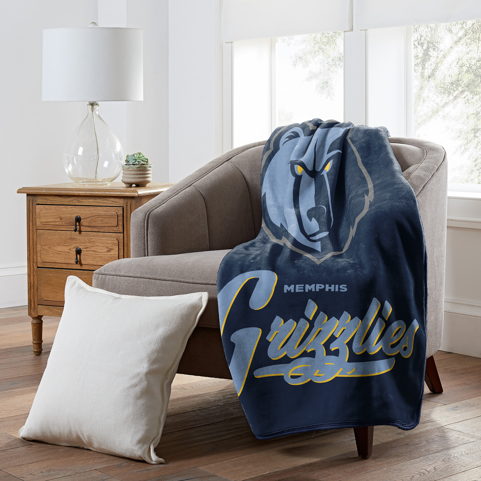 The Northwest Group Memphis Grizzlies 50" x 60" Signature Raschel Plush Throw Blanket - Image 5