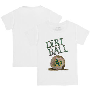 Infant Tiny Turnip White Oakland Athletics Dirt Ball T-Shirt