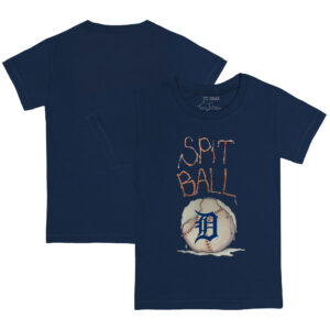 Youth Tiny Turnip Navy Detroit Tigers Spit Ball T-Shirt