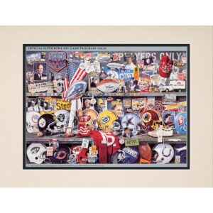 1991 Giants vs Bills 10.5" x 14" Matted Super Bowl XXV Program