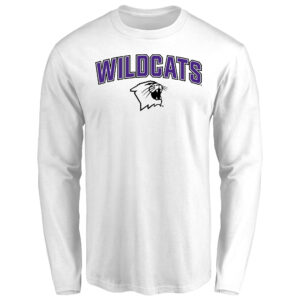 Men's White Northwestern Wildcats Proud Mascot Long Sleeve T-Shirt