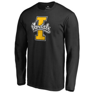 Men's Black Idaho Vandals Primary Team Logo Long Sleeve T-Shirt