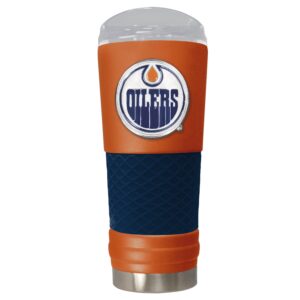Orange Edmonton Oilers 24oz. Powder Coated Draft Travel Mug