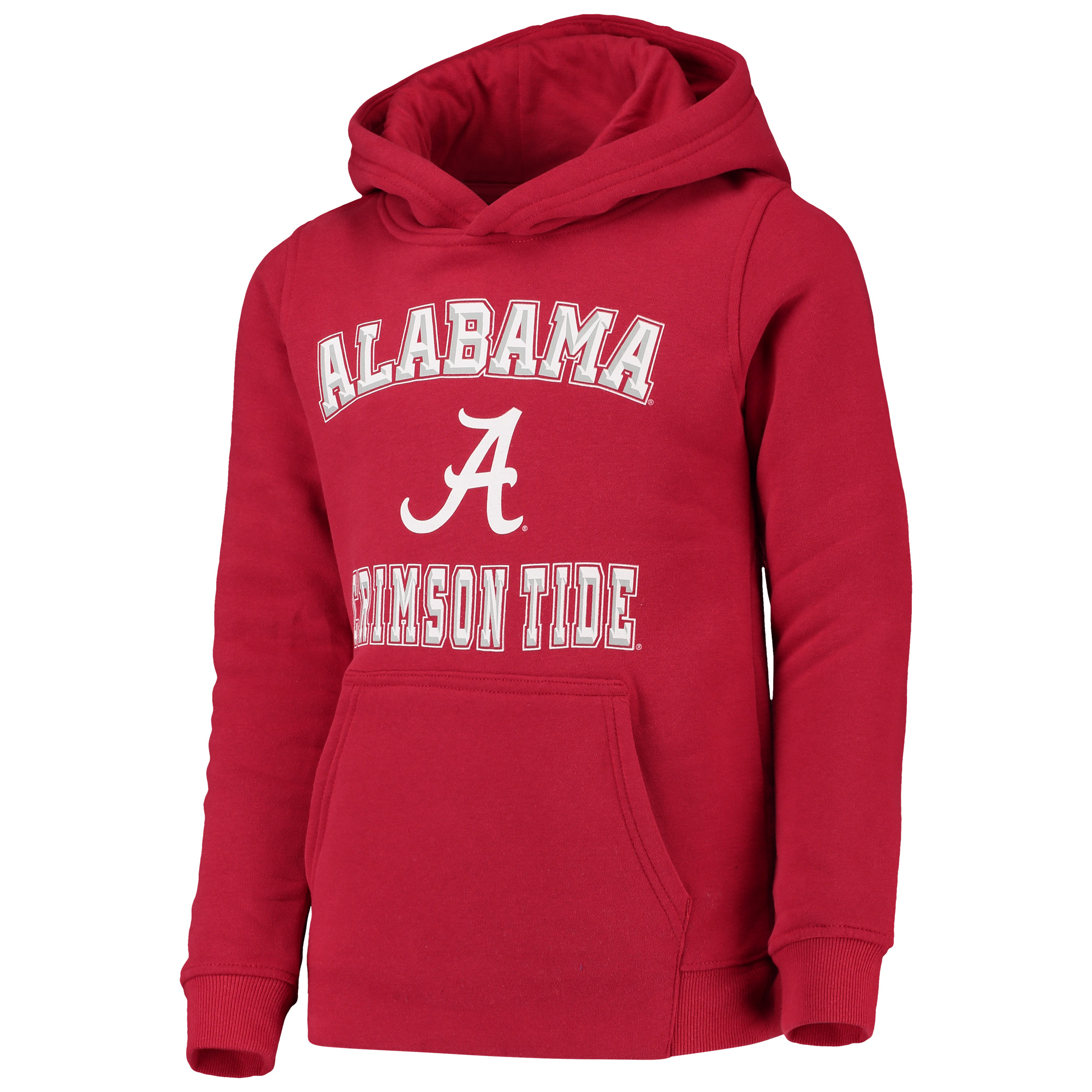 Youth Crimson Alabama Crimson Tide Big Bevel Pullover Hoodie - Image 6
