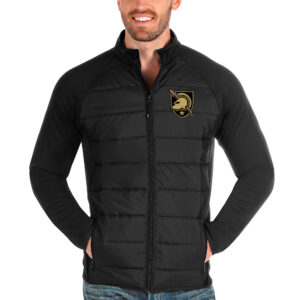 Men's Antigua Black Army Black Knights Altitude Full-Zip Jacket
