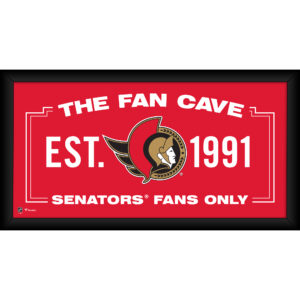 Ottawa Senators Framed 10" x 20" (2020-Present) Fan Cave Collage