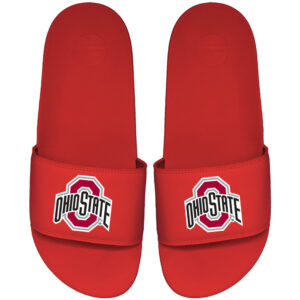 Men's ISlide Scarlet Ohio State Buckeyes Primary Motto Slide Sandals