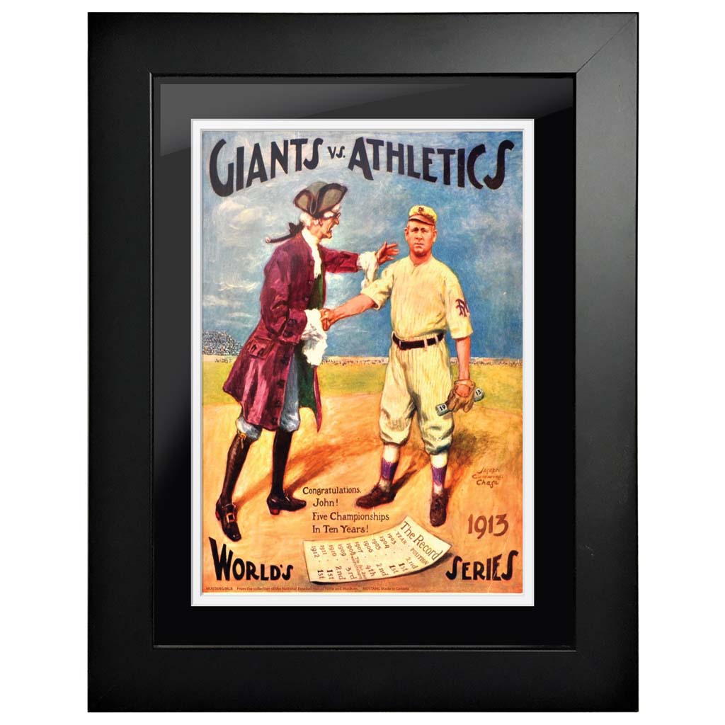 Athletics 1913 World Series 14'' x 18'' Framed Program