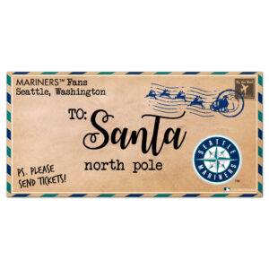 Seattle Mariners 6'' x 12'' Letter to Santa Sign