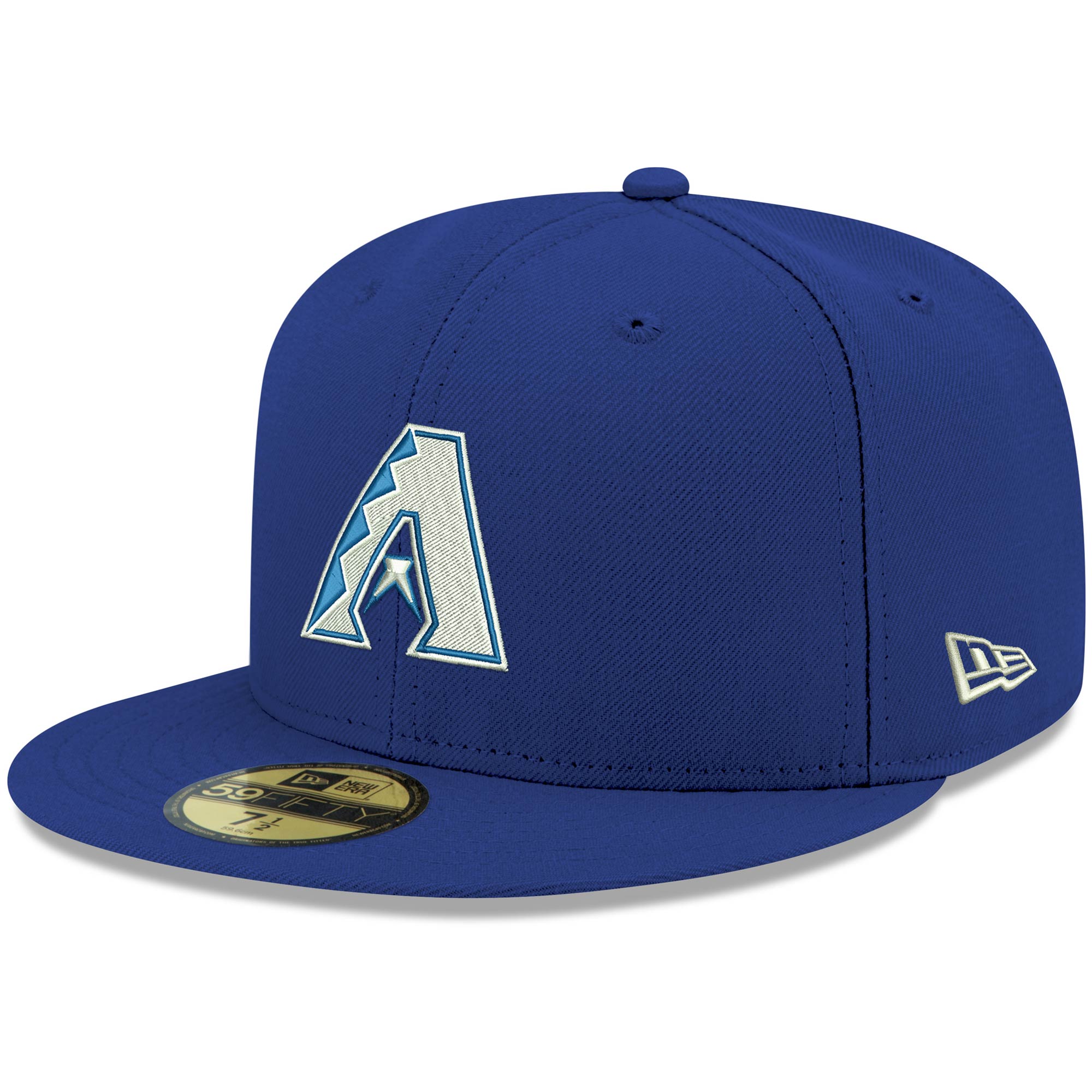 Men's New Era Royal Arizona Diamondbacks White Logo 59FIFTY Fitted Hat - Image 2