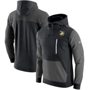 Men's Nike Black Army Black Knights AV-15 2.0 Slim Fit Pullover Hoodie