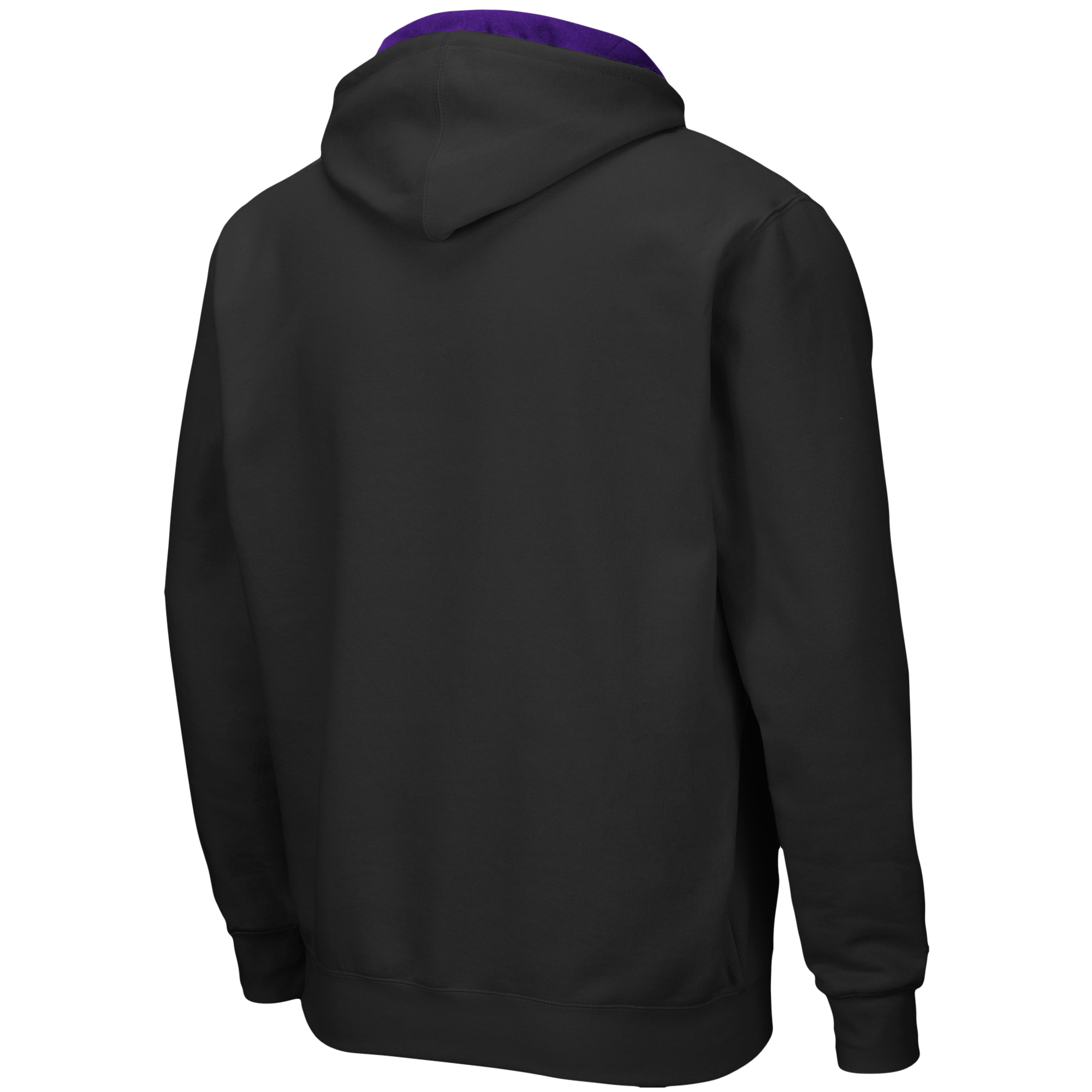 Men's Colosseum Black Washington Huskies Arch & Logo 3.0 Full-Zip Hoodie - Image 4