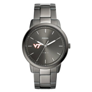Men's Fossil Virginia Tech Hokies The Minimalist Three-Hand Smoke Watch