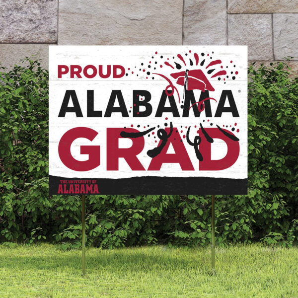 Alabama Crimson Tide 18'' x 24'' Proud Grad Yard Sign - Image 5