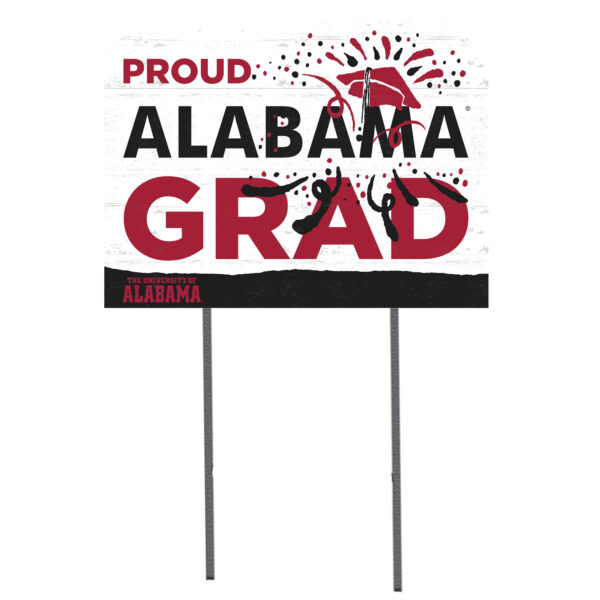 Alabama Crimson Tide 18'' x 24'' Proud Grad Yard Sign