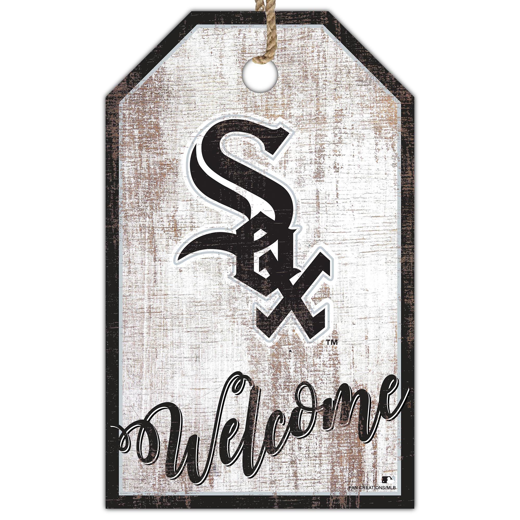 Chicago White Sox 11'' x 19'' Welcome Team Tag Sign