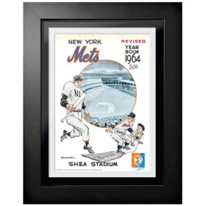 New York Mets 1964 Vintage 12'' x 16'' Framed Program Cover