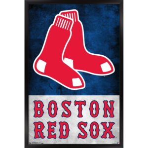 Boston Red Sox 24.25'' x 35.75'' Framed Logo Poster