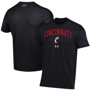 Men's Under Armour Black Cincinnati Bearcats Arch Over Performance T-Shirt