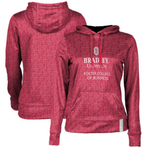 Women's Red Bradley Braves Business Pullover Hoodie