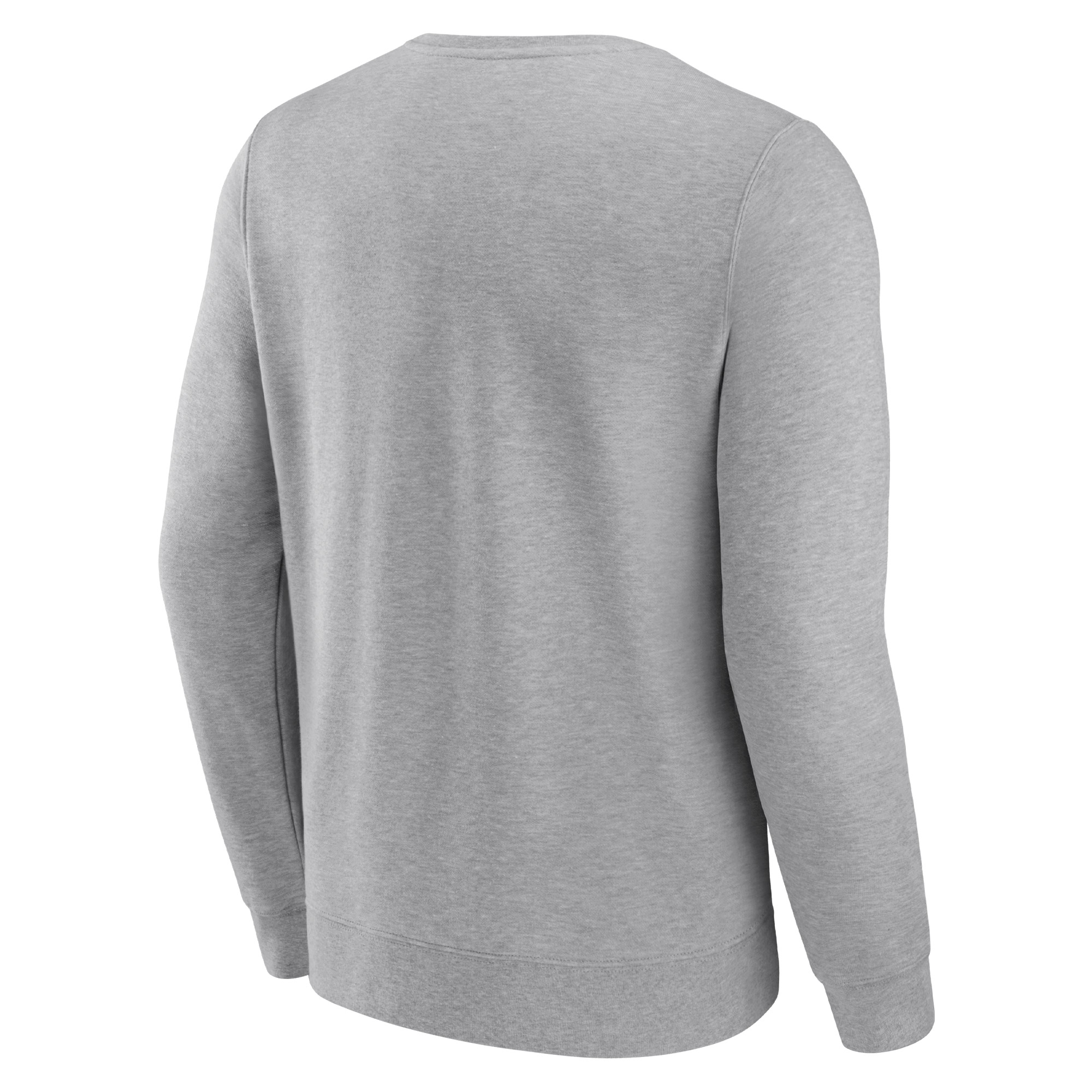 Men's Fanatics Heathered Gray Brooklyn Nets True Classics Vint Pullover Sweatshirt - Image 7