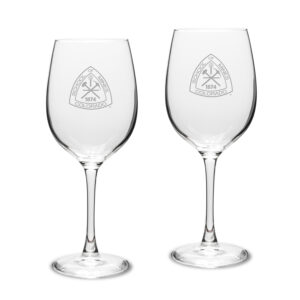 Colorado School of Mines Orediggers 16oz. 2-Piece Traditional White Wine Glass Set