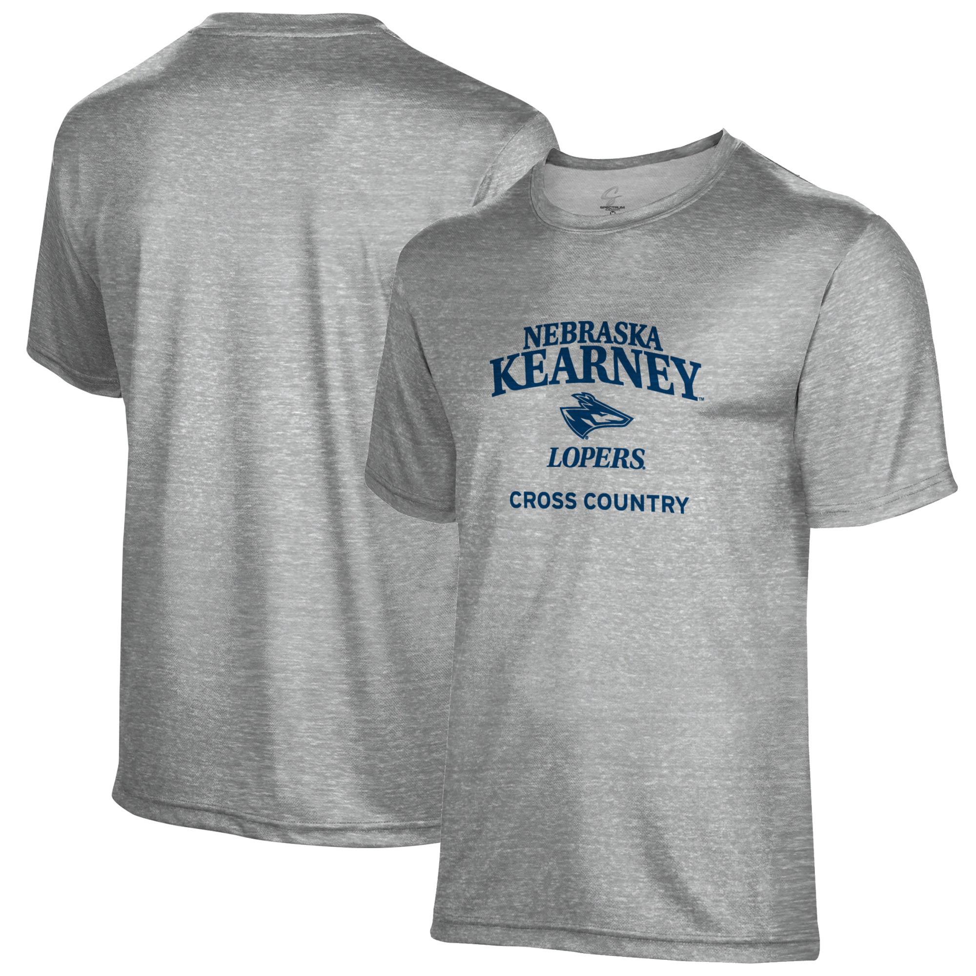 Men's Gray Nebraska-Kearney Lopers Cross Country Name Drop T-Shirt
