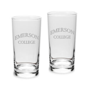 Emerson College Lions 10oz. 2-Piece Highball Glass Set