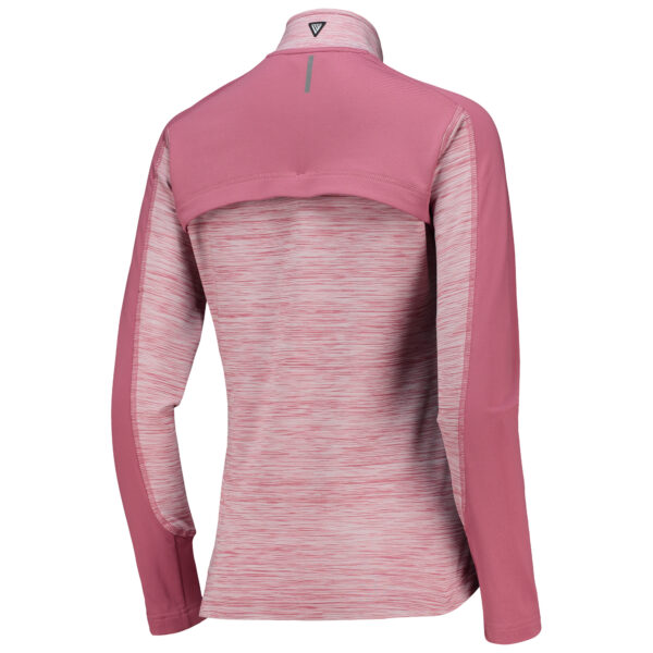 Women's Levelwear Pink Arnold Palmer Invitational Aura Space-Dye Raglan Full-Zip Top - Image 7