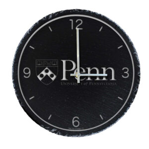 Pennsylvania Quakers 12'' Slate Clock
