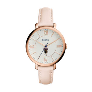 Women's Fossil Pink Montana Grizzlies Jacqueline Date Blush Leather Watch