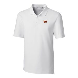 Men's Cutter & Buck White Washington Commanders Big & Tall Forge Stretch Polo