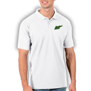 Men's Antigua White Saskatchewan Rush Legacy Pique Polo