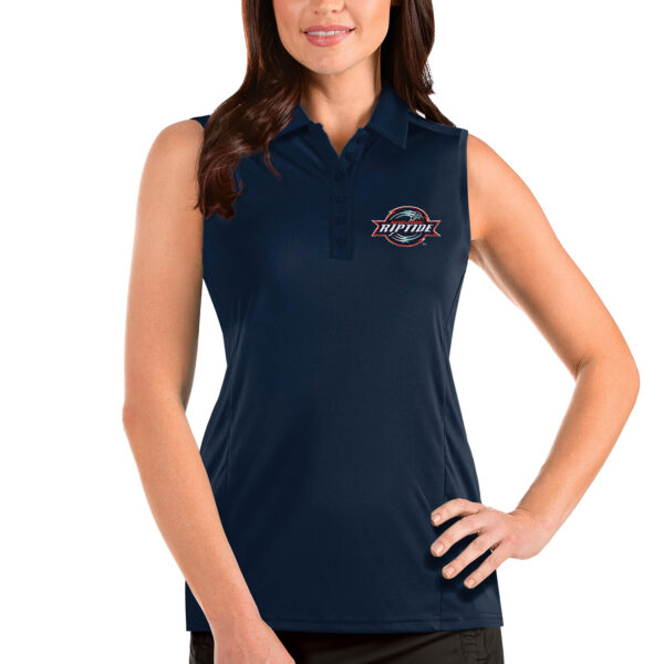 Women's Antigua Navy New York Riptide Tribute Sleeveless Polo