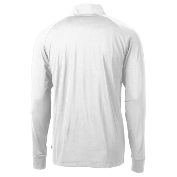 Men's Cutter & Buck White Fanatics Corporate Adapt Eco Knit Stretch Recycled Quarter-Zip Pullover Top - Image 7