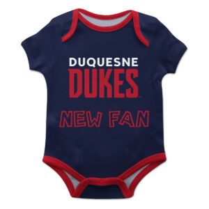 Infant Blue Duquesne Dukes New Fan Bodysuit
