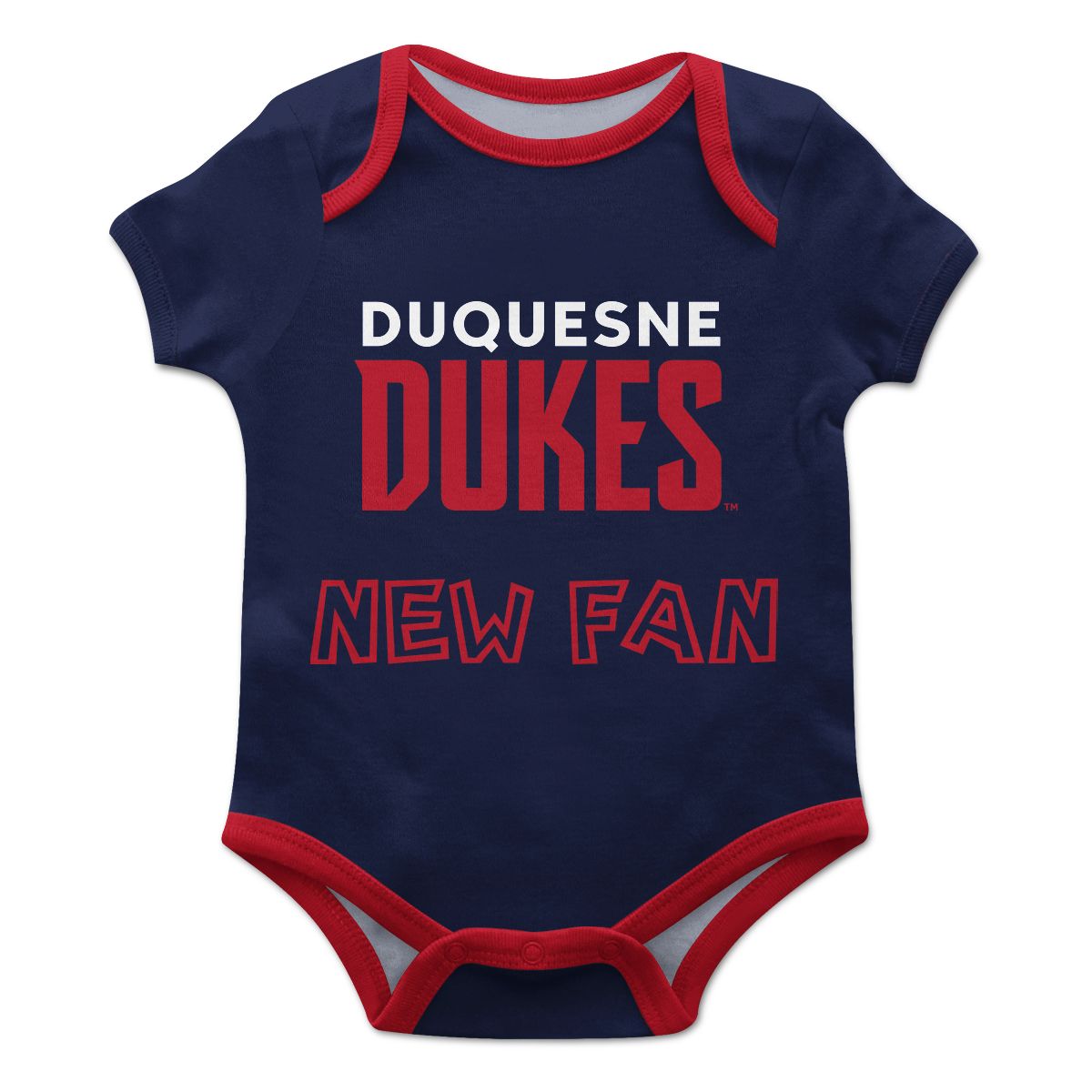 Infant Blue Duquesne Dukes New Fan Bodysuit