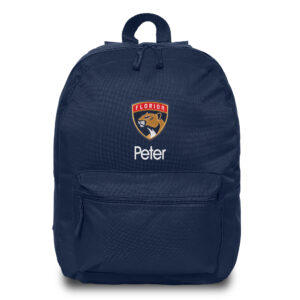 Navy Florida Panthers Personalized Backpack