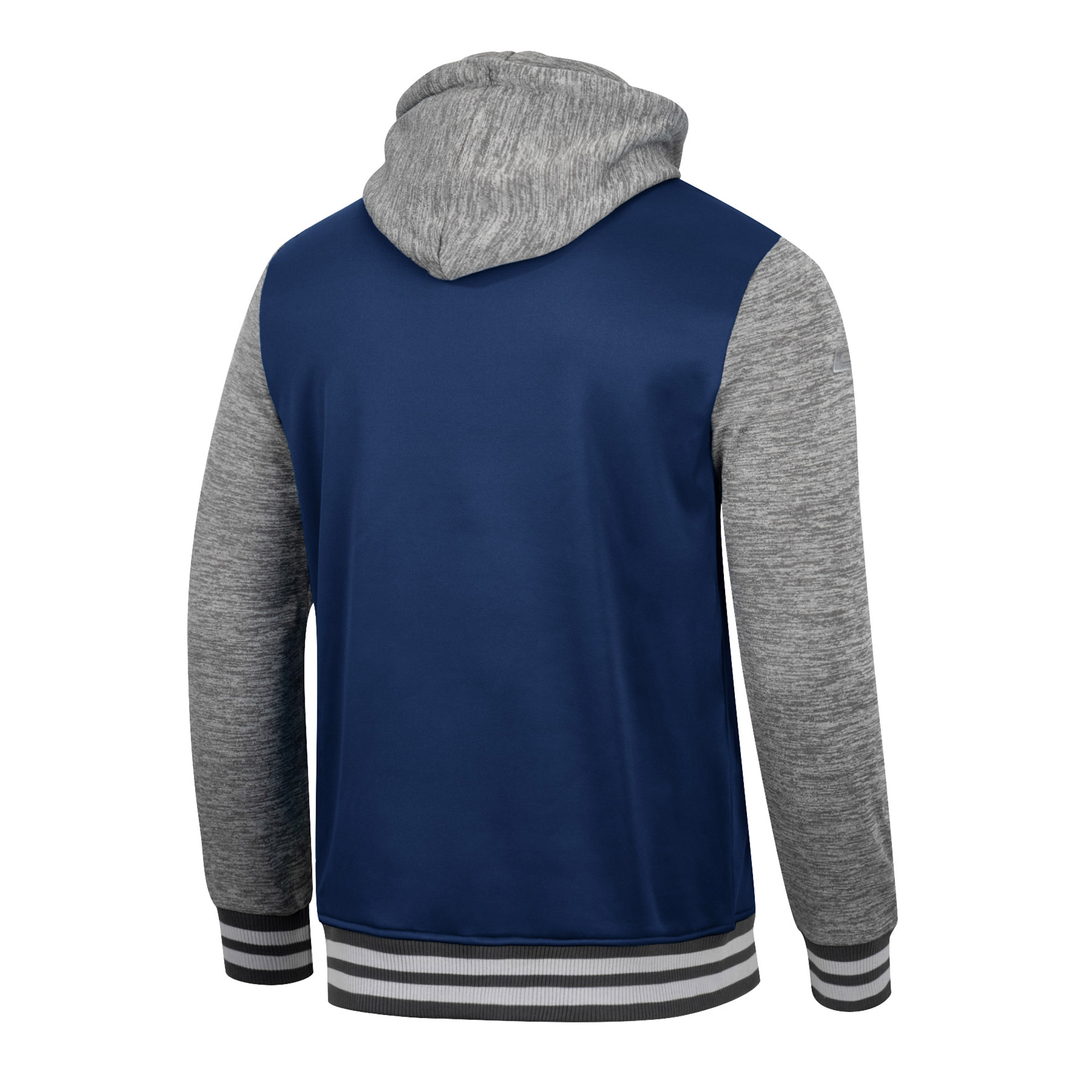 Men's Colosseum Navy Ole Miss Rebels Robinson Hoodie Full-Snap Jacket - Image 7