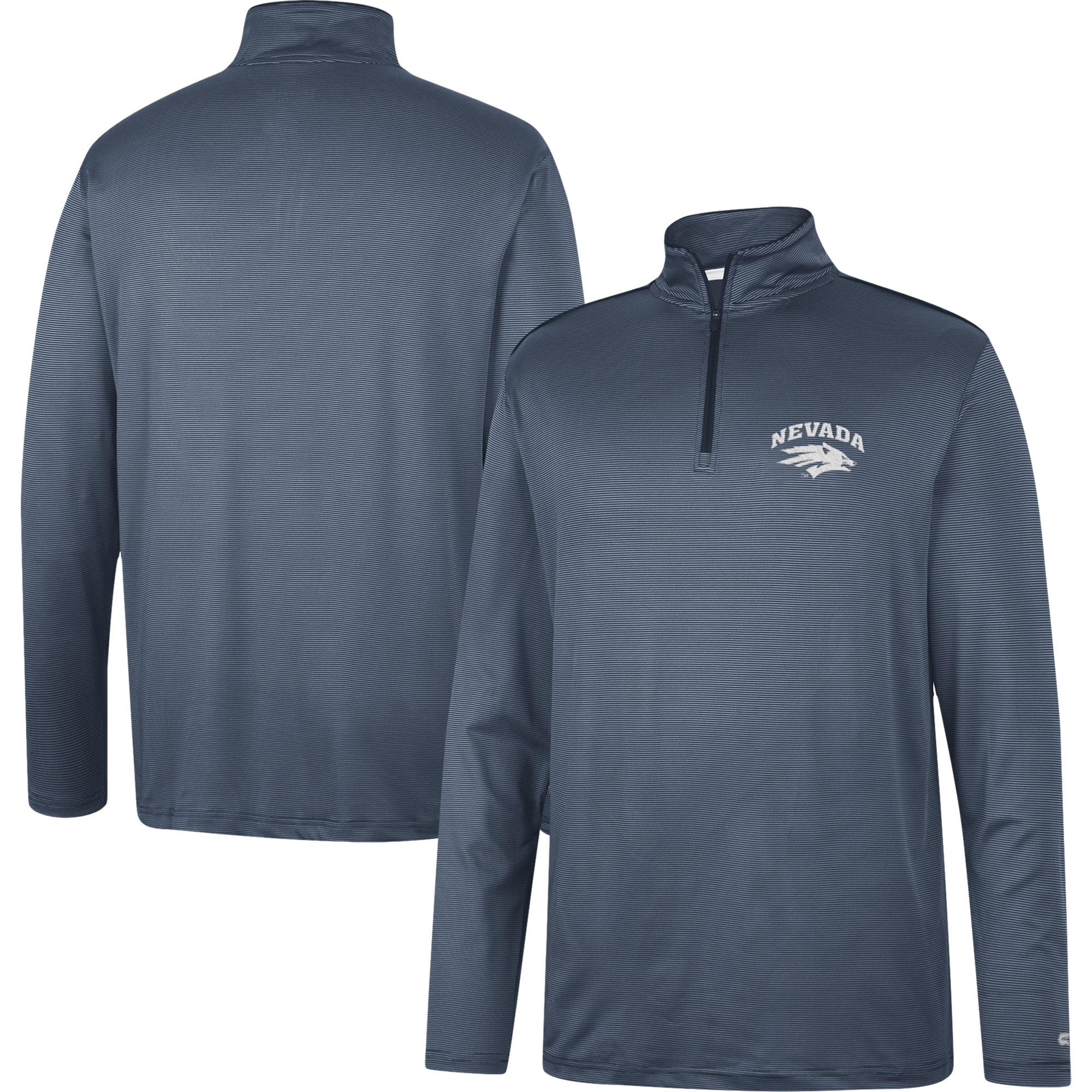 Men's Colosseum Navy Nevada Wolf Pack Logo Quarter-Zip Windshirt - Image 5