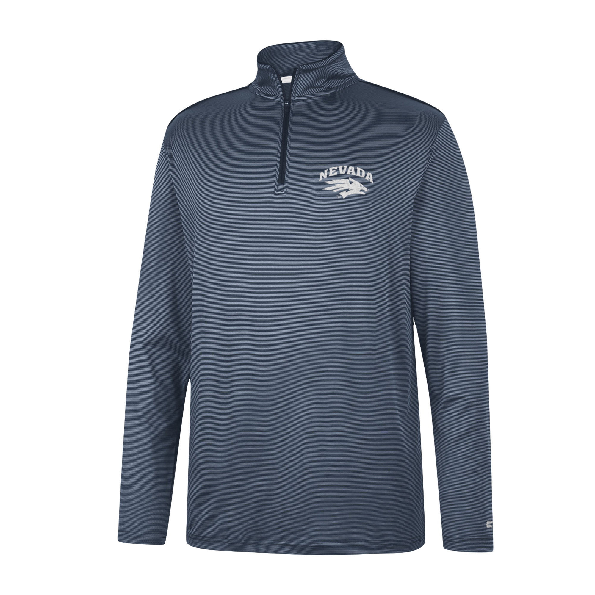 Men's Colosseum Navy Nevada Wolf Pack Logo Quarter-Zip Windshirt - Image 3