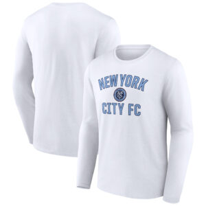 Men's White New York City FC Victory Arch Long Sleeve T-Shirt