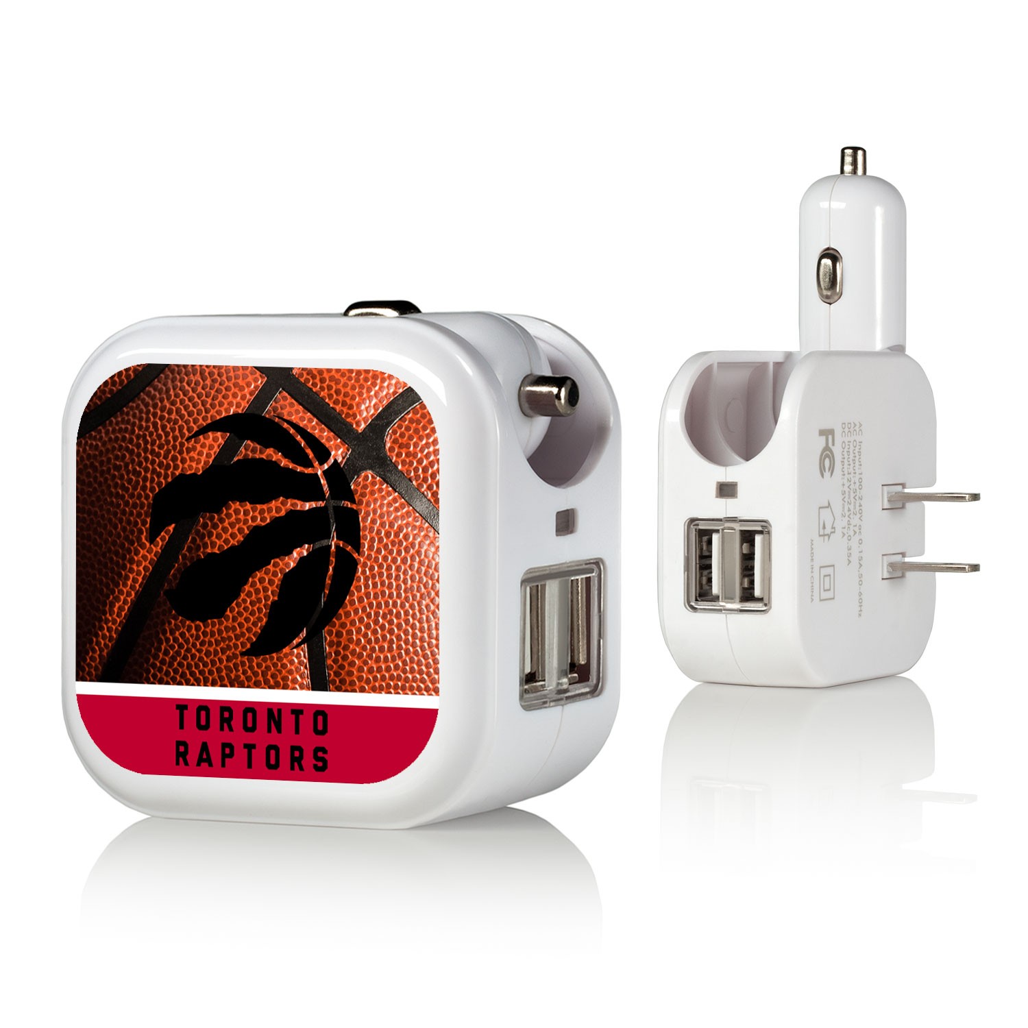 Toronto Raptors Basketball Design USB Charger