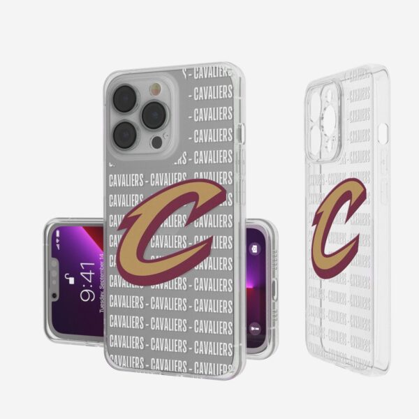 Cleveland Cavaliers iPhone Clear Text Backdrop Design Case