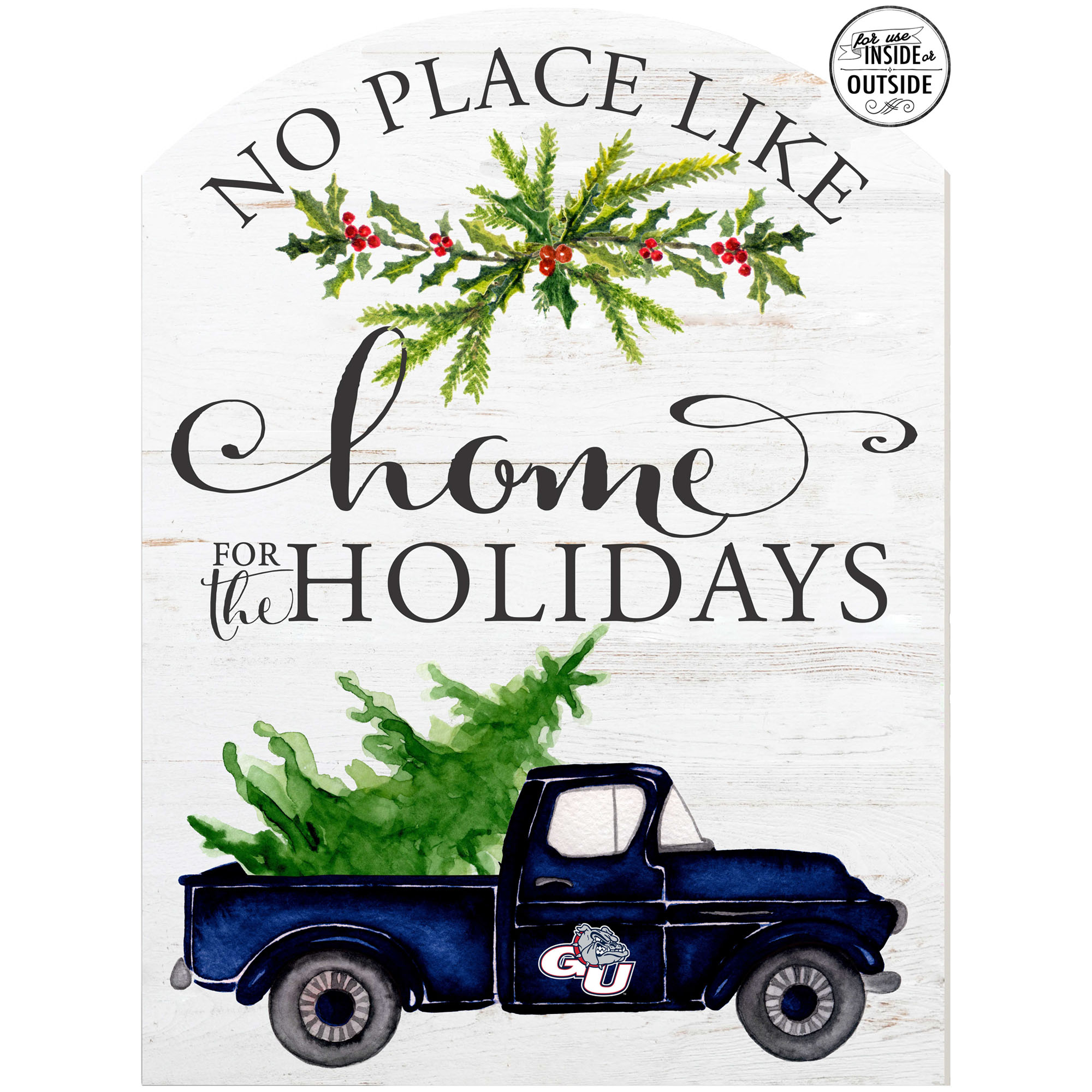Gonzaga Bulldogs 16'' x 22'' Holiday Marquee Sign