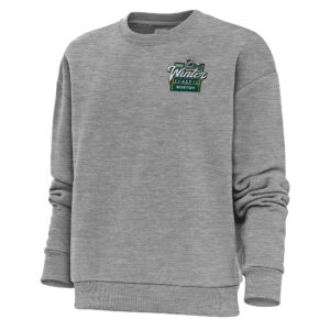 Women's Antigua Heather Gray 2023 Winter Classic Victory Pullover Sweatshirt