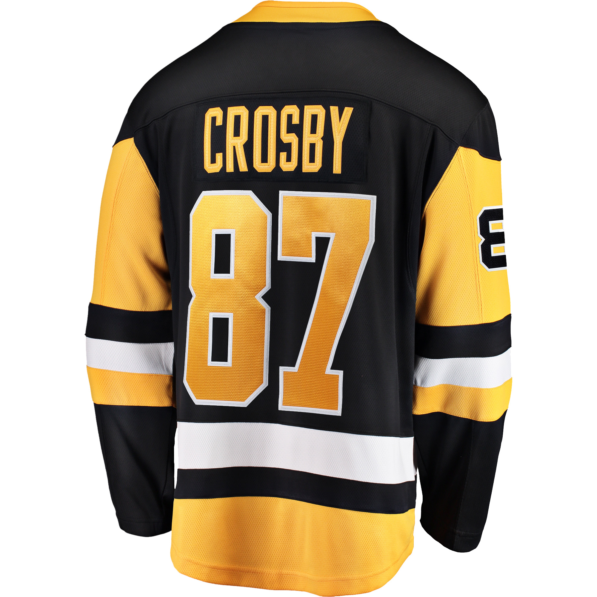 Men's Fanatics Sidney Crosby Black Pittsburgh Penguins Captain Patch Home Breakaway Jersey - Image 4