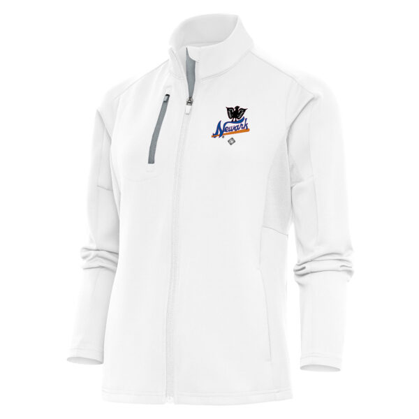 Women's Antigua White Newark Eagles Generation Full-Zip Jacket