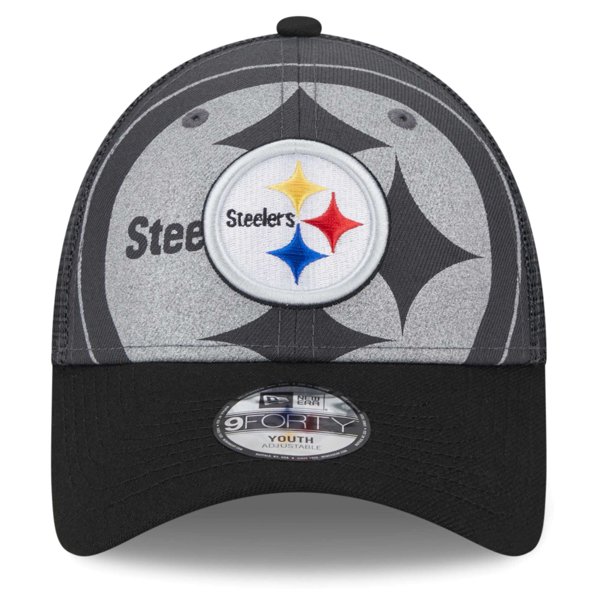 Preschool New Era Graphite/Black Pittsburgh Steelers Reflect 9FORTY Adjustable Hat - Image 3