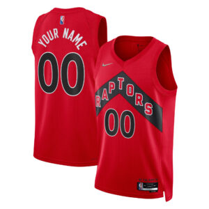 Men's Nike Red Toronto Raptors 2021/22 Diamond Swingman Custom Jersey - Icon Edition